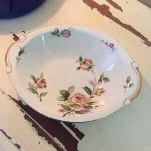 Lynmore Fine China Golden Rose Vintage 10" Serving Bowl